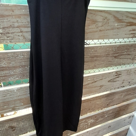 🍀Solemio Los Angeles black spaghetti strap womens dress small - Picture 5 of 9